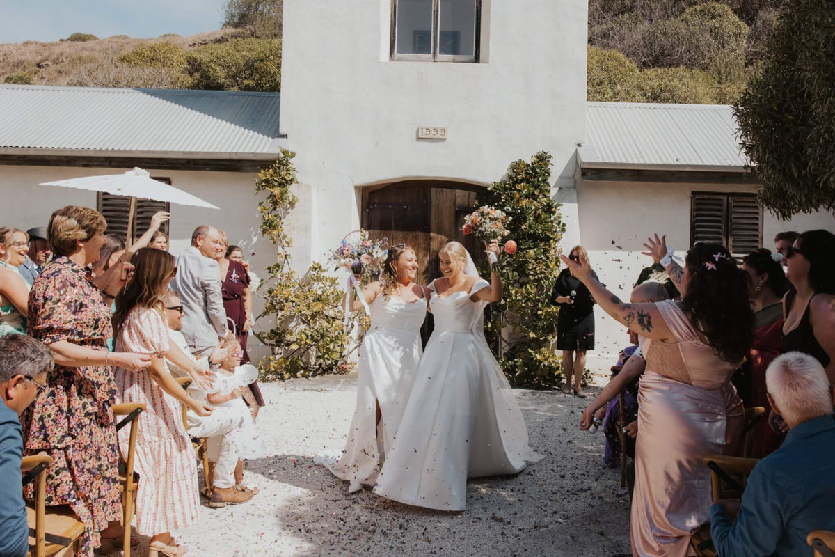 Alivia and Em — Hera Couture real bride
