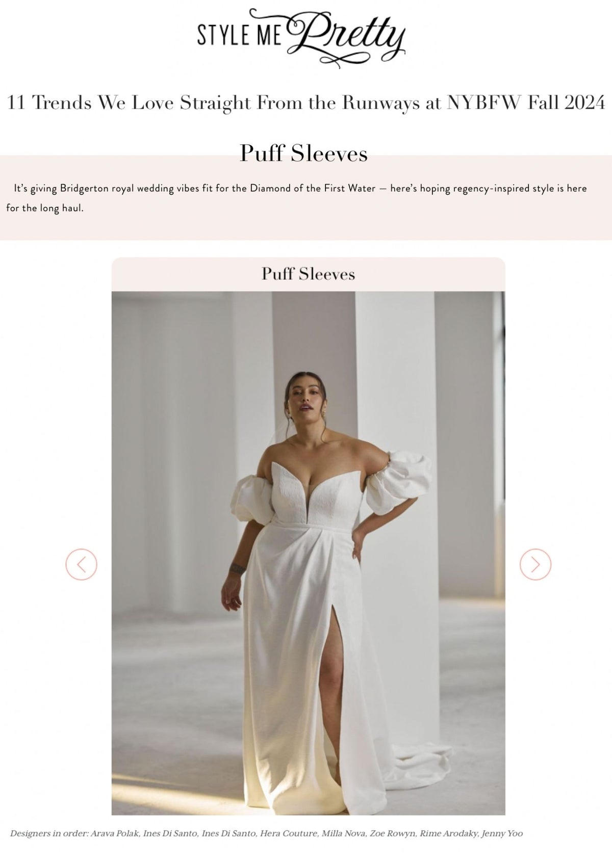 Style Me Pretty - 11 Trends We Love Straight From The Runways at NYBFW Fall 2024