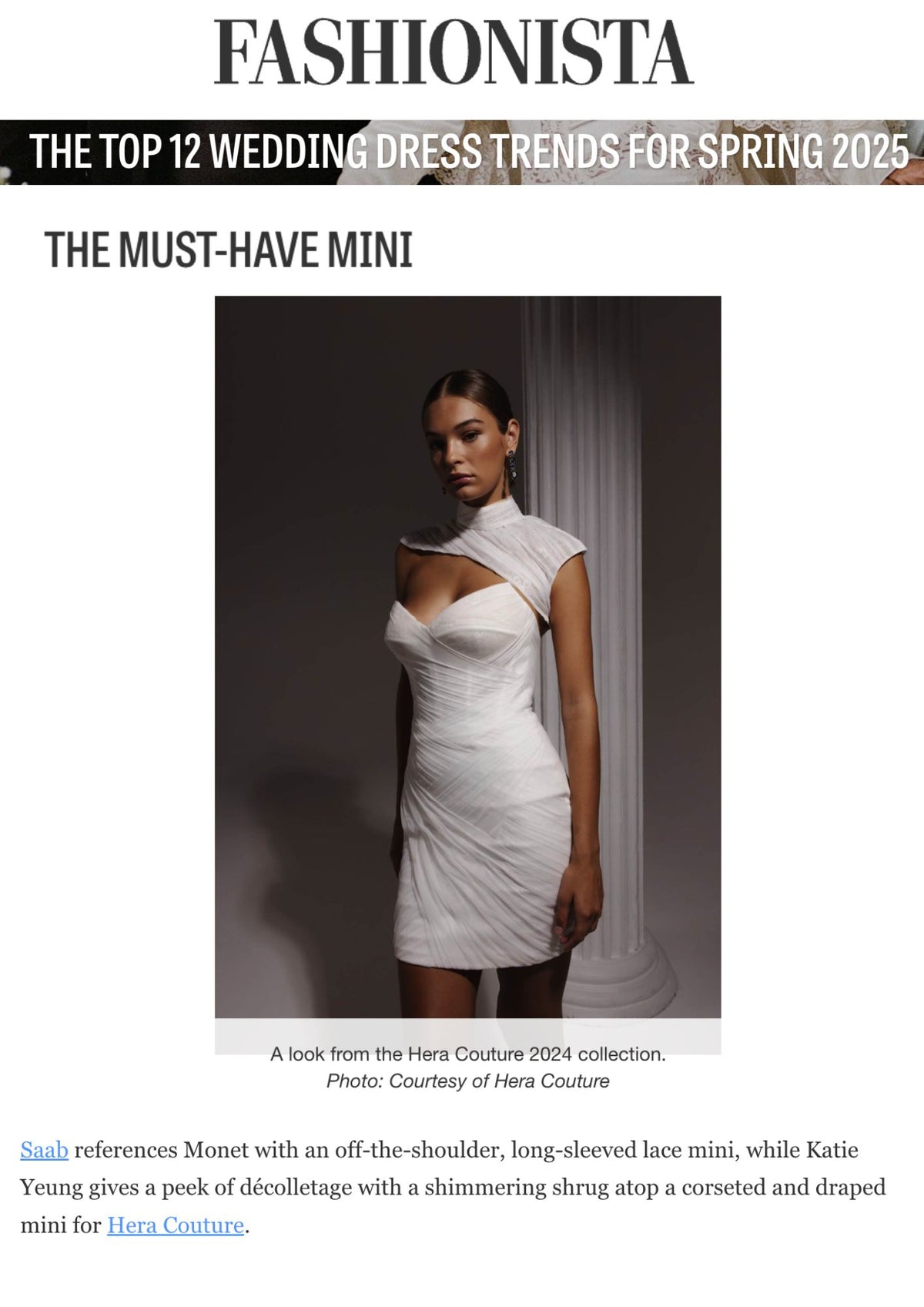 Fashionista - The Top 12 Wedding Dress Trends For Spring