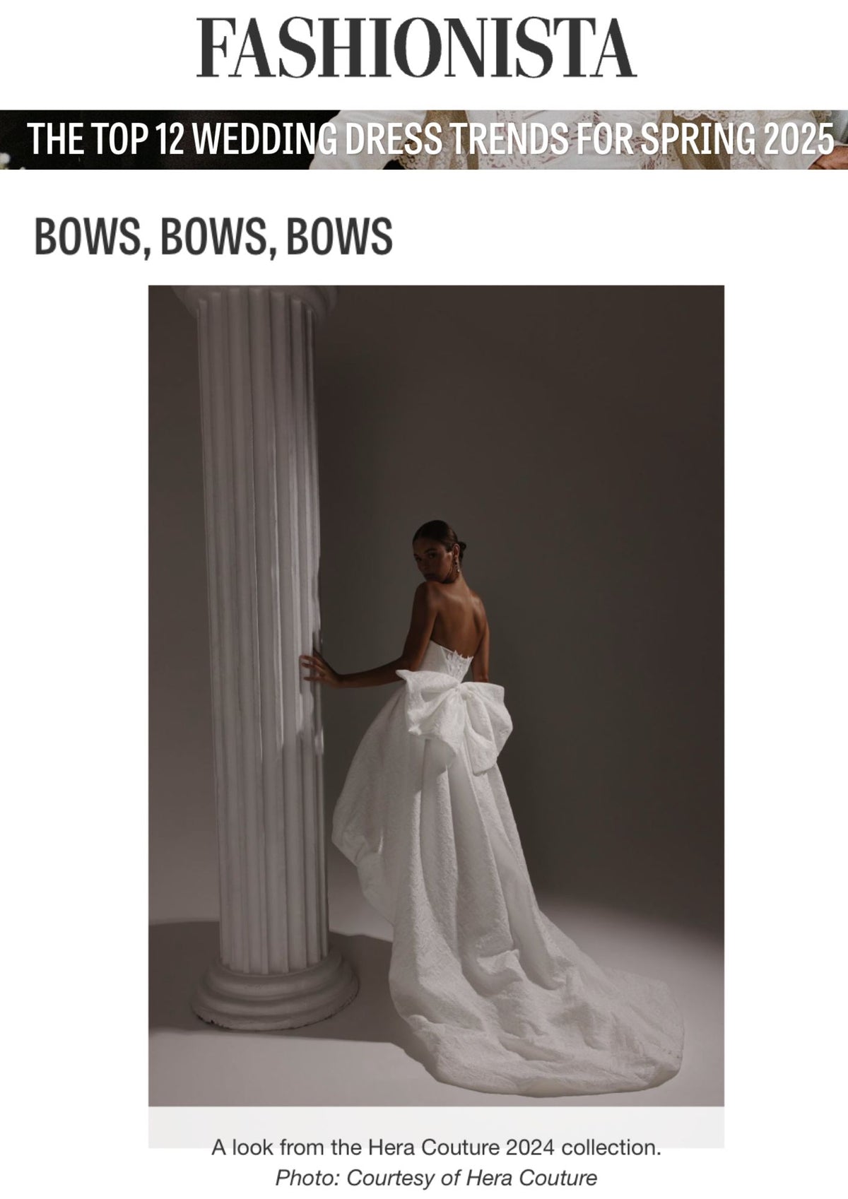 Fashionista - The Top 12 Wedding Dress Trends For Spring