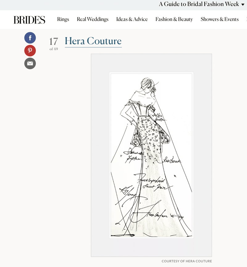 BRIDES - Hera Couture Sketch