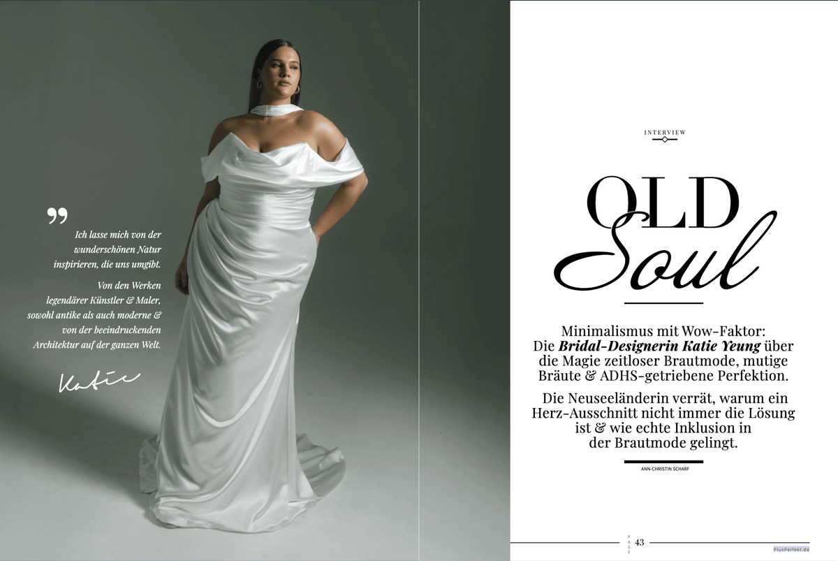 PlusPerfekt - Hera Couture is honoured to be featured on the cover of Danish magazine, PlusPerfekt.