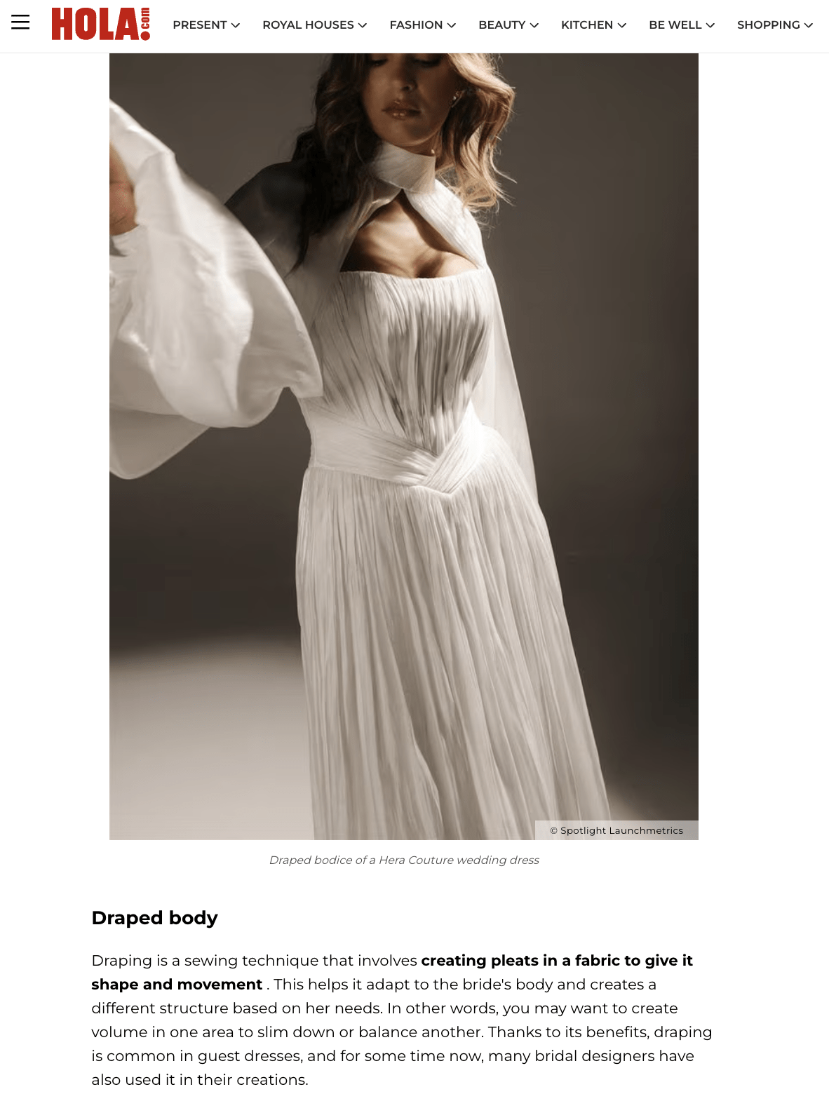 Hola.com - This is what brides in 2026 will look like