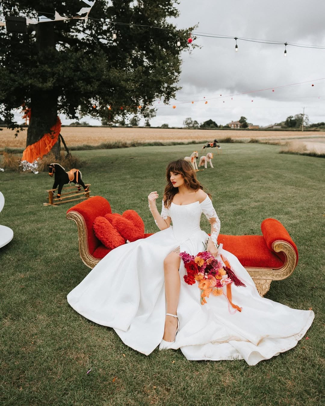 Coral and Penelope — Hera Couture real bride