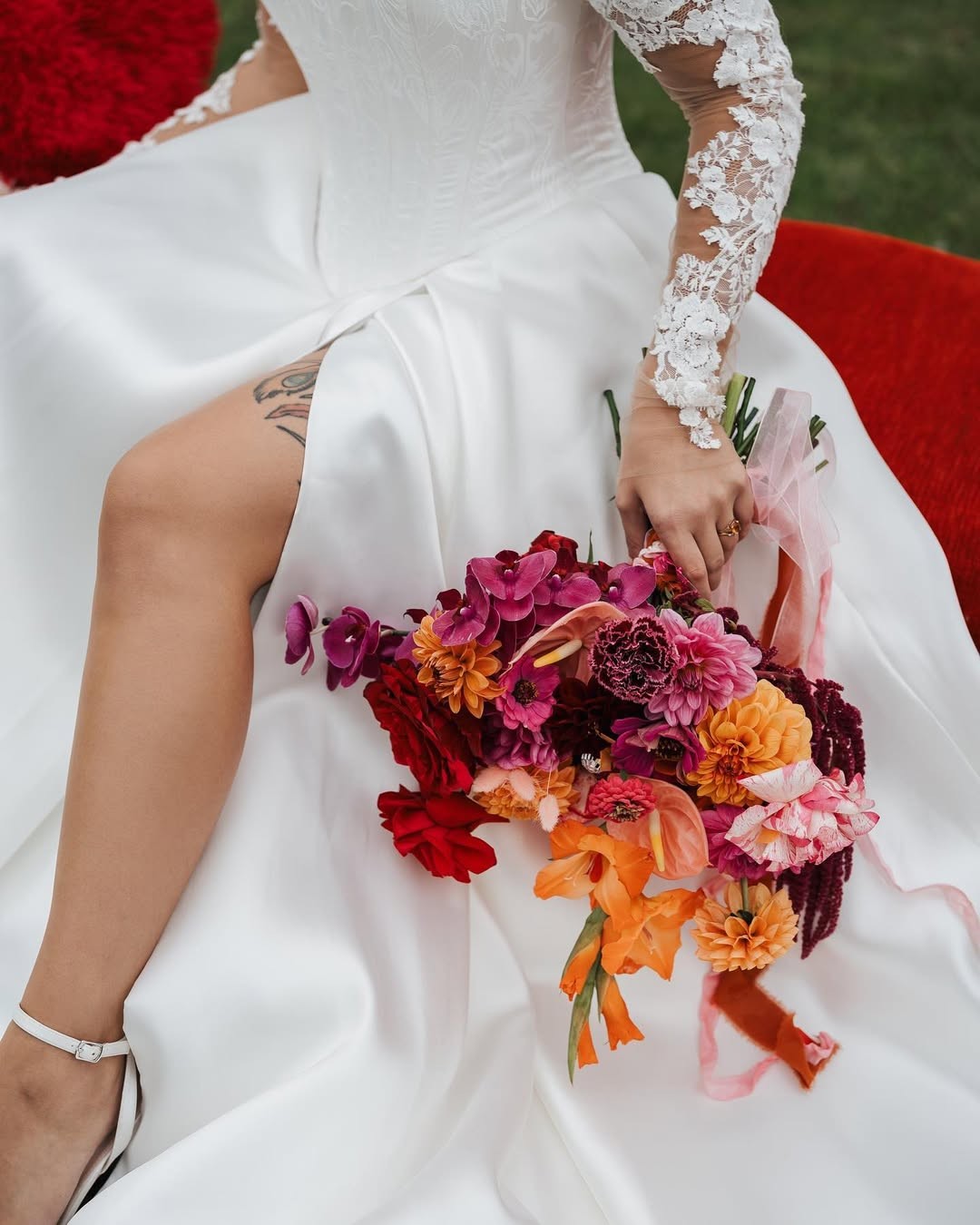 Coral and Penelope — Hera Couture real bride