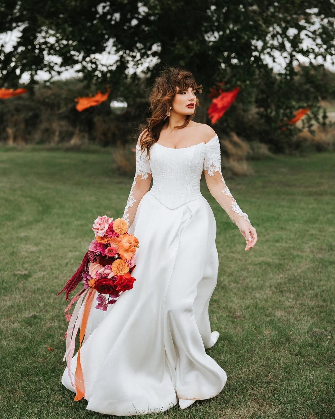 Coral and Penelope — Hera Couture real bride