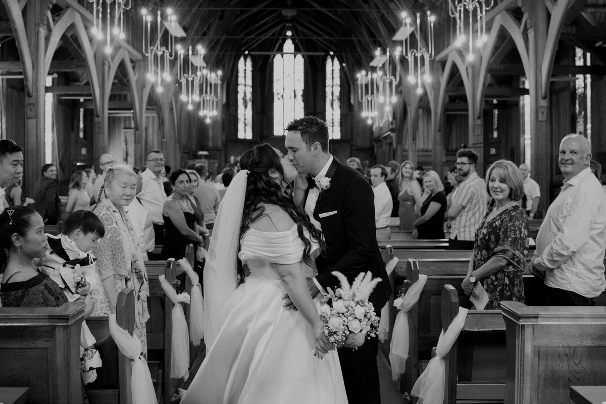 Fran and Andrew — Hera Couture real bride