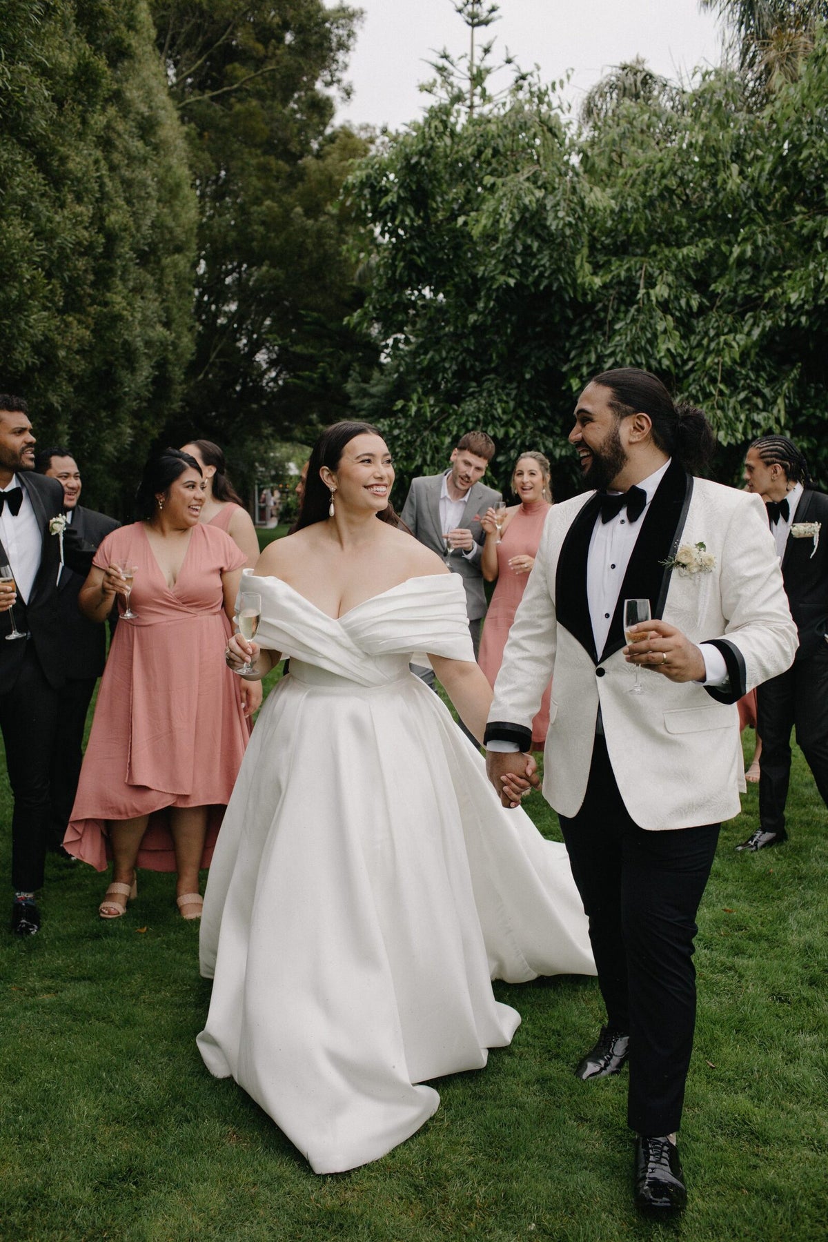 Isabella and Benson on their wedding day