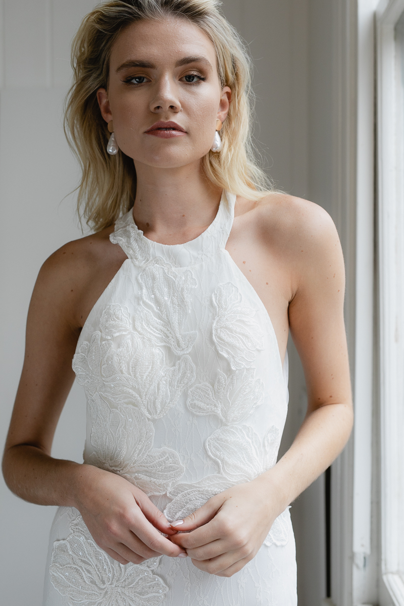 20190902 Hera Couture Corp Studio Day 2 5457Venezia Wedding Dress Fitted White