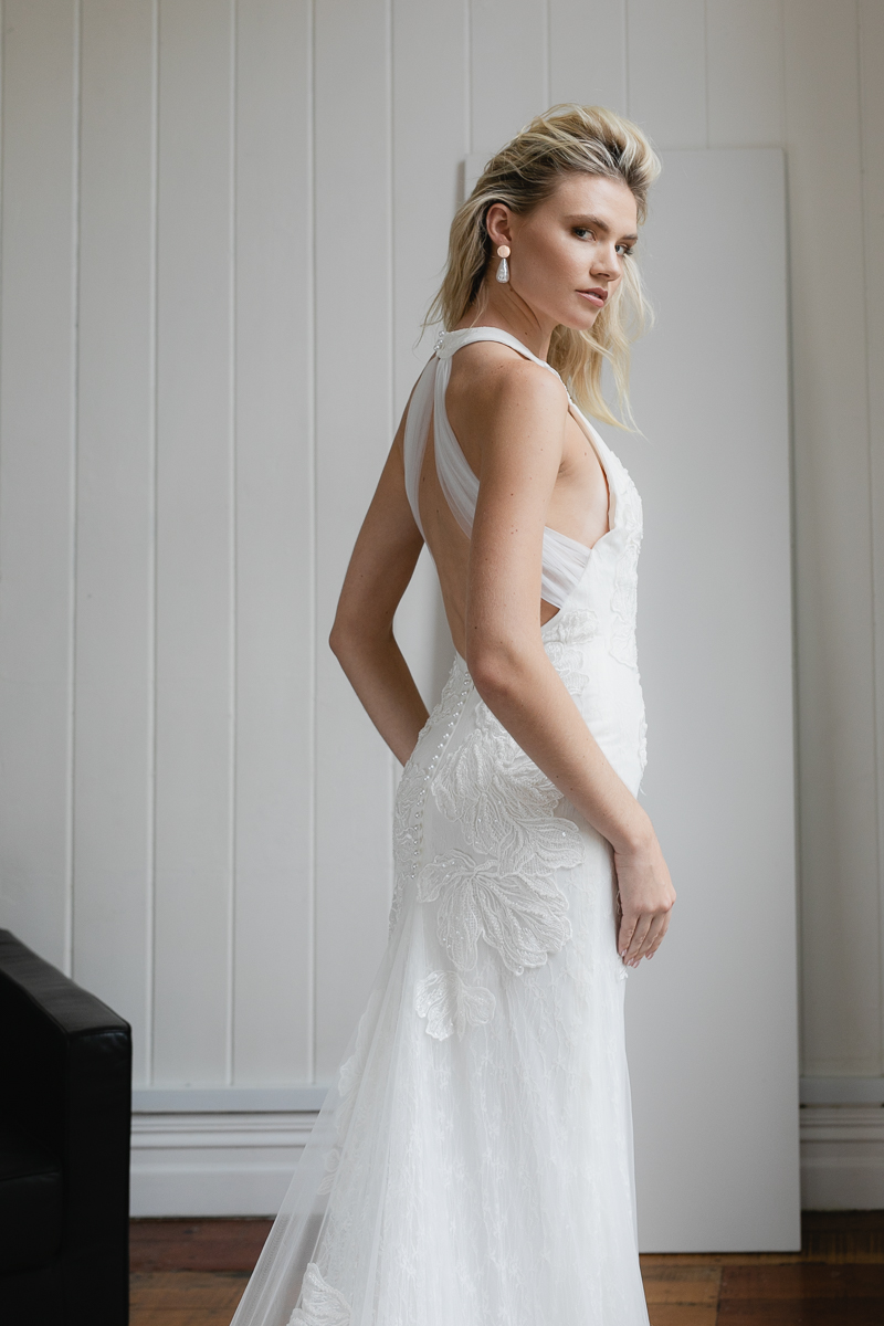 20190902 Hera Couture Corp Studio Day 2 5523Venezia Wedding Dress Fitted White