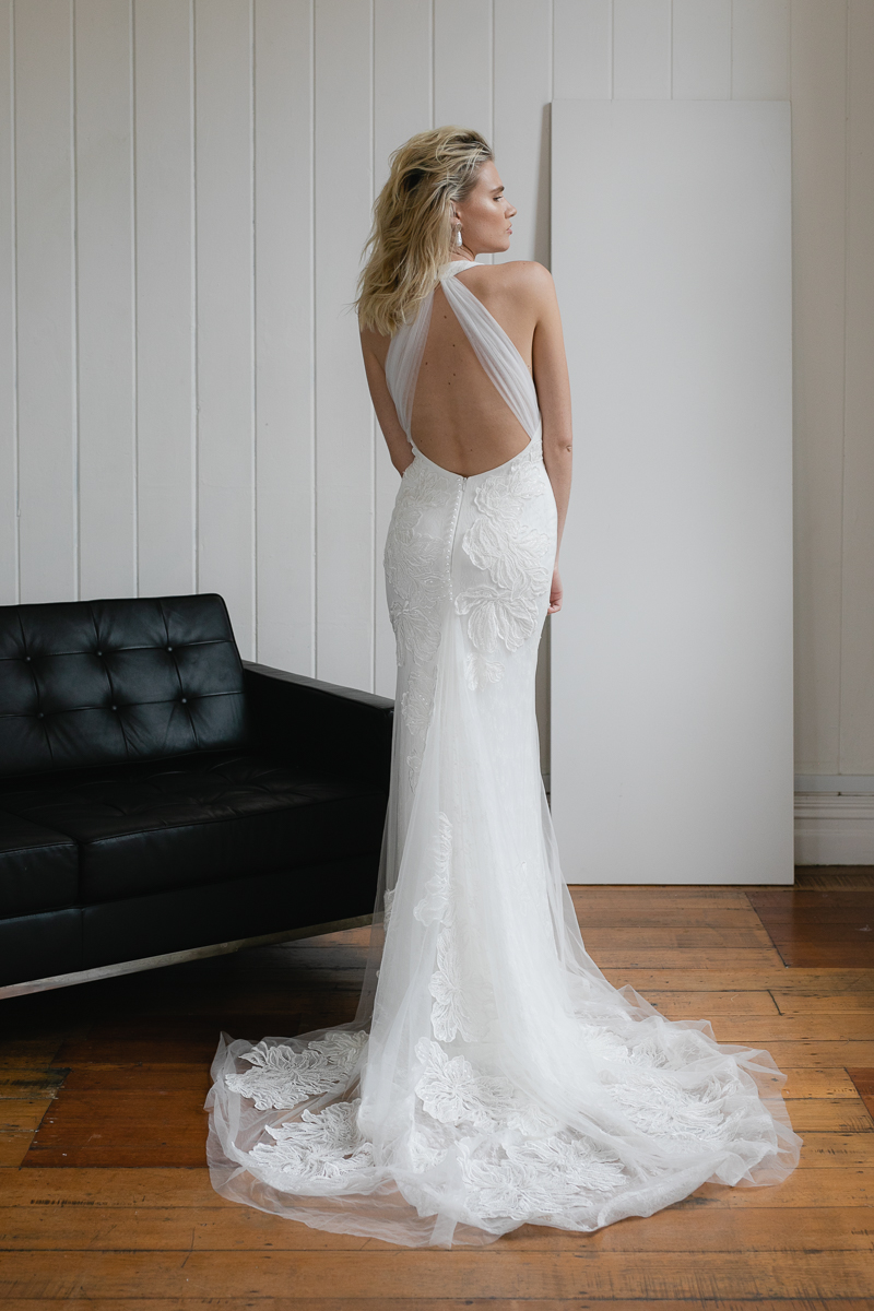 20190902 Hera Couture Corp Studio Day 2 5541Venezia Wedding Dress Fitted White