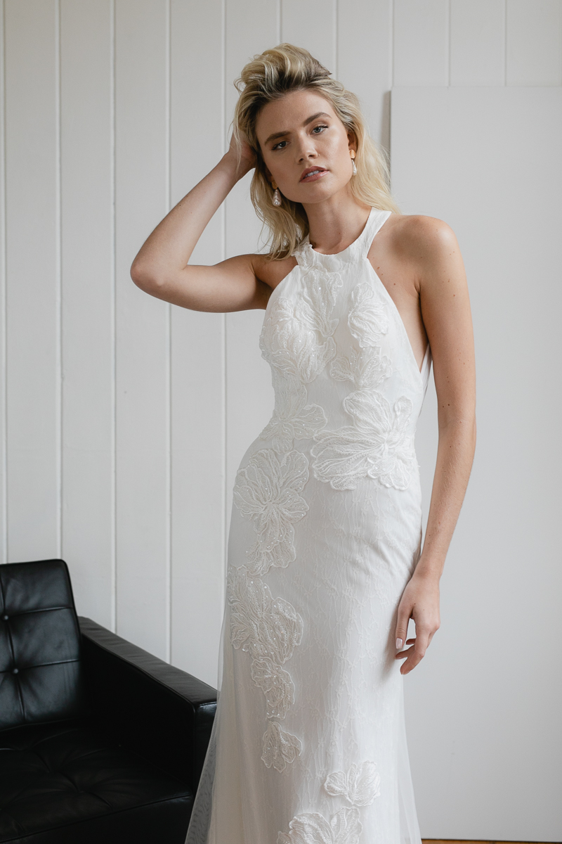 20190902 Hera Couture Corp Studio Day 2 5549Venezia Wedding Dress Fitted White