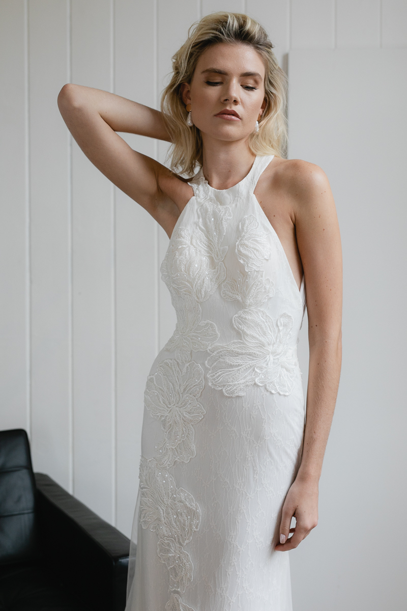 20190902 Hera Couture Corp Studio Day 2 5551Venezia Wedding Dress Fitted White