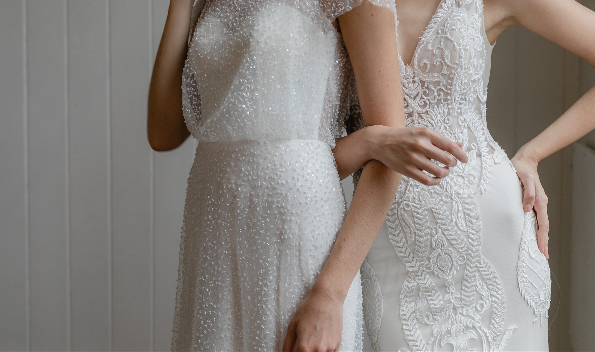 Astrid lace beaded gown