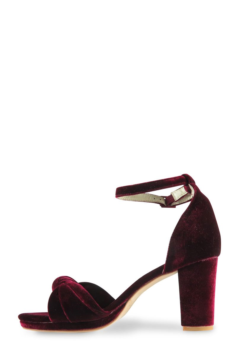 Eternal Heel (in velvet wine) | Hera Couture