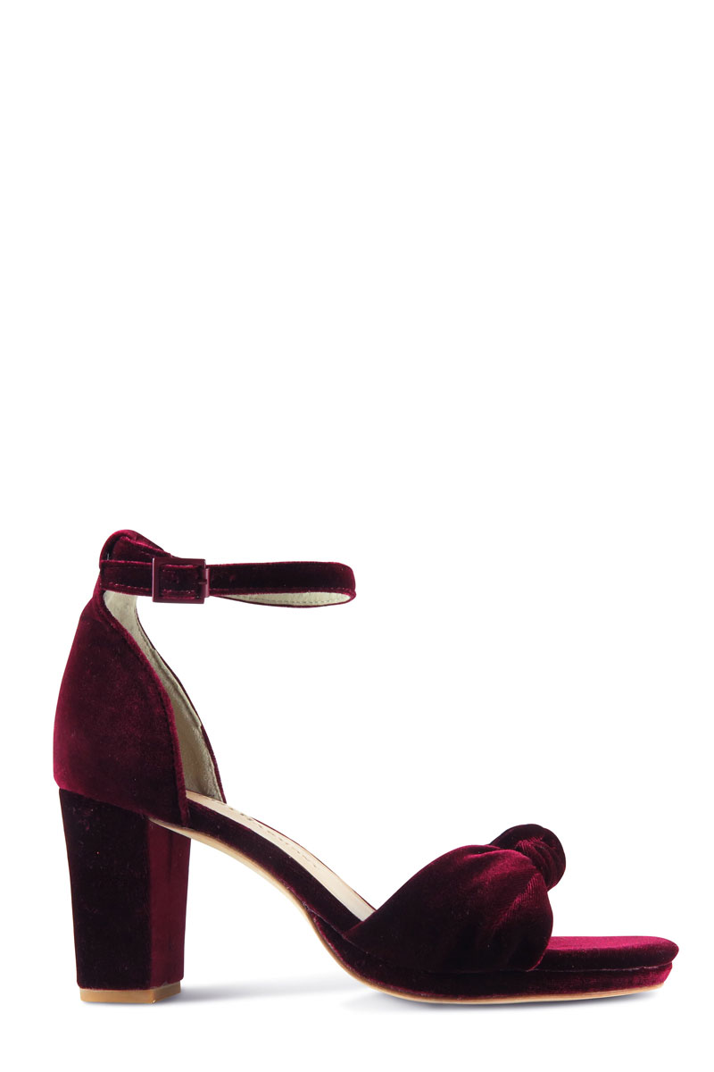 Eternal Heel (in velvet wine) | Hera Couture