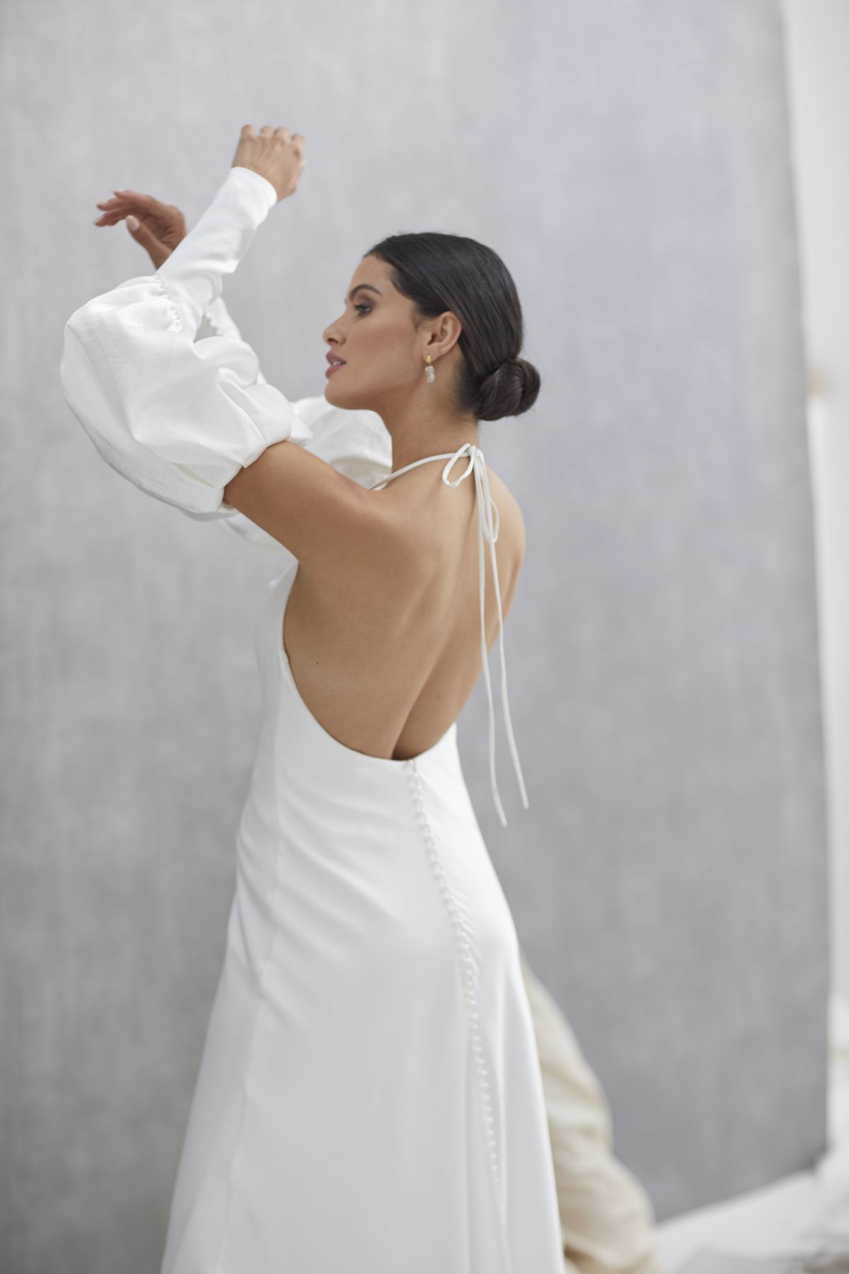 Alba Sleeves Crush Satin Wedding Gown 21_1650