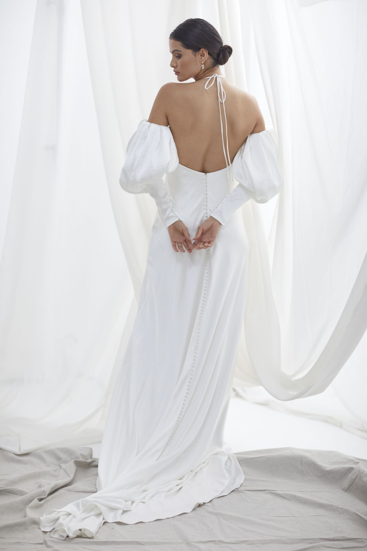 Alba Sleeves Crush Satin Wedding Gown 21_1672
