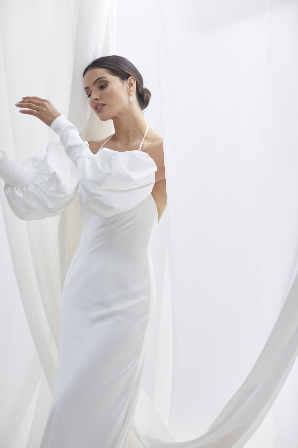Alba Sleeves Crush Satin Wedding Gown 21_1705