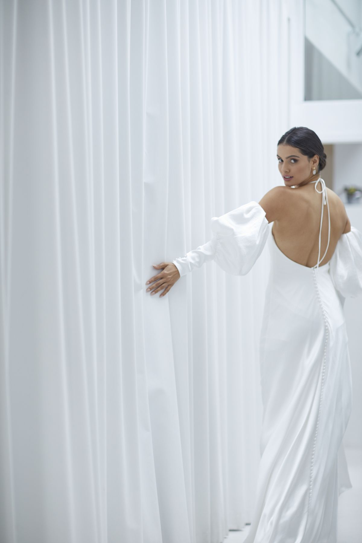 Alba Sleeves Crush Satin Wedding Gown 21_1731