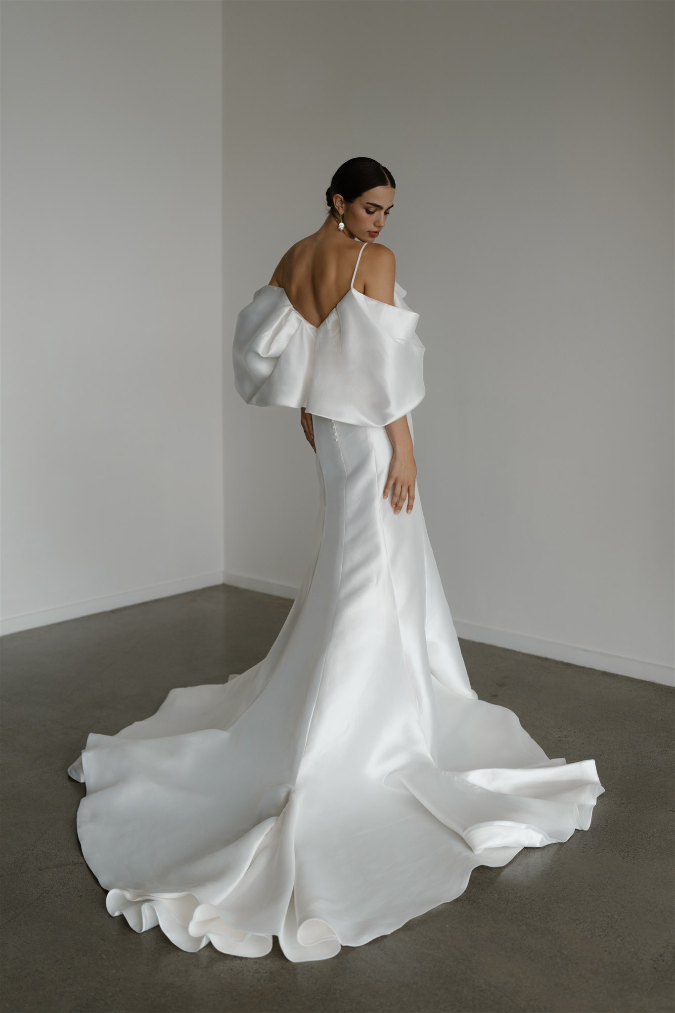 Fleuretta satin gown | Hera Couture