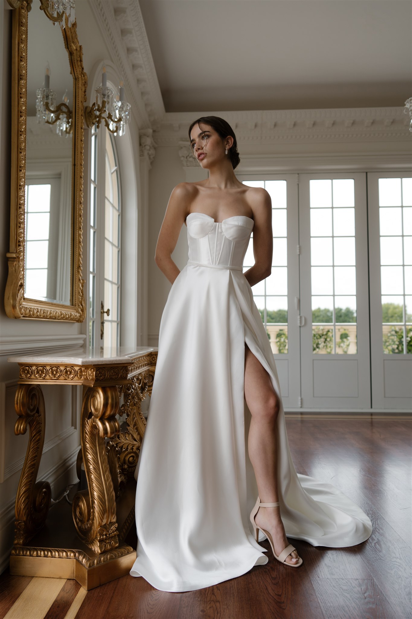 Vela strapless wedding gown | Hera Couture