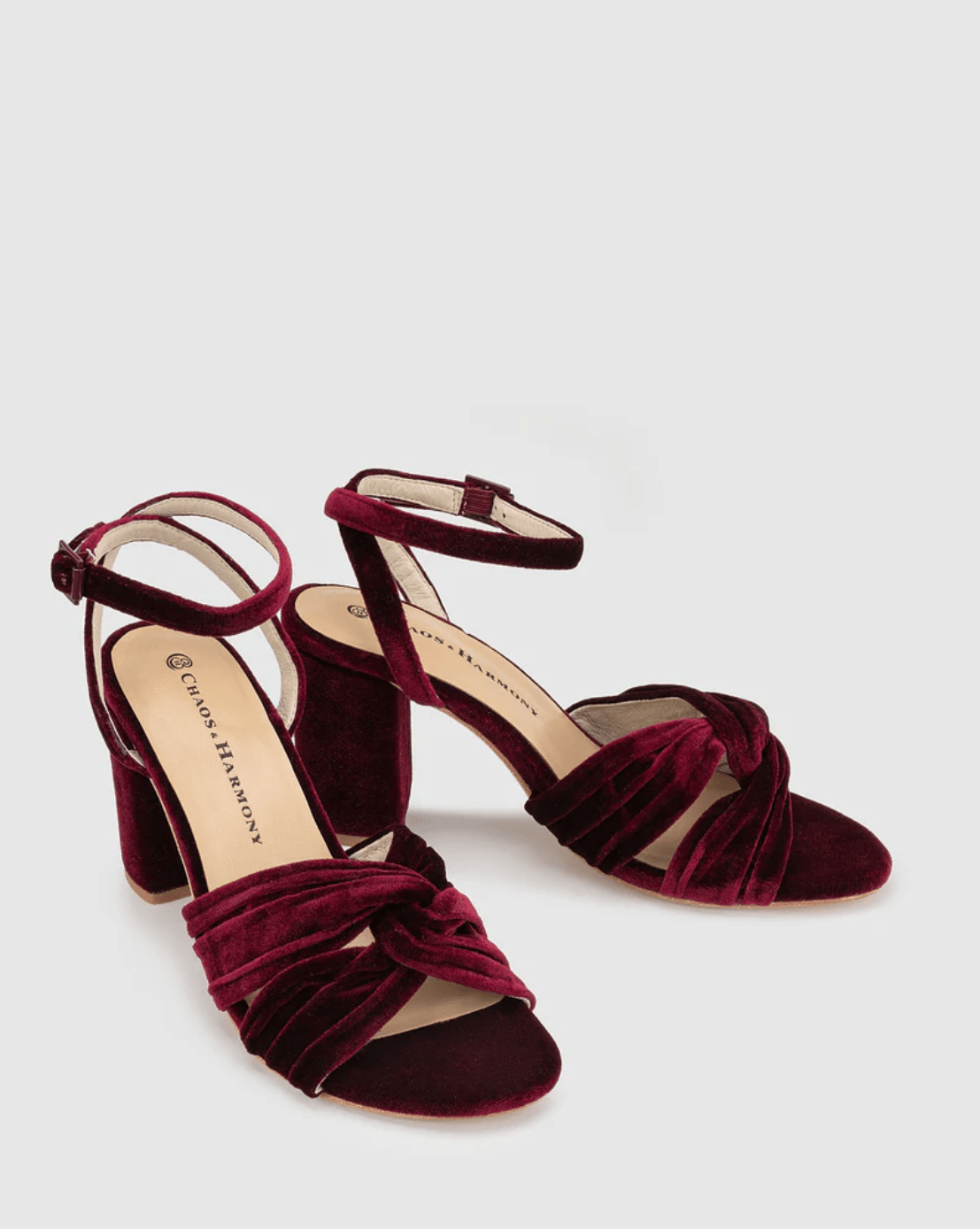 Wine sales velvet heels